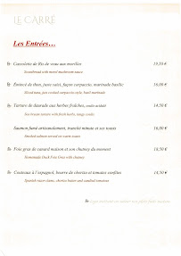 Menu Le Carré Page 7