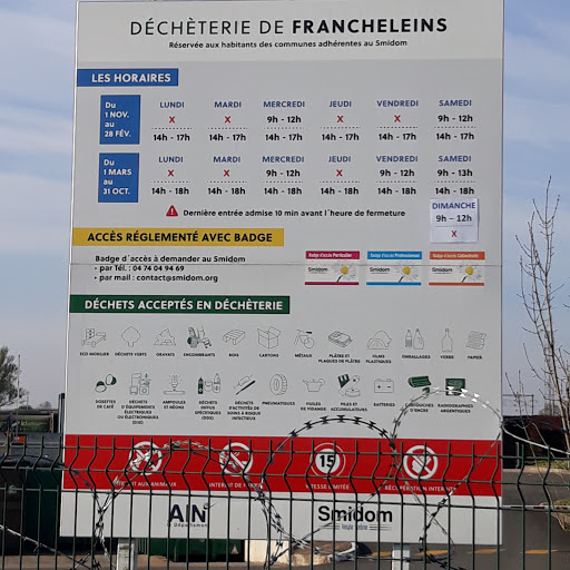 Déchèterie de Francheleins
