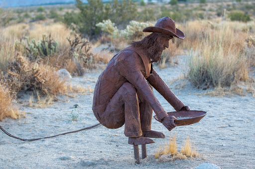 Galleta Meadows - Prospector and his horse - Thumbnail