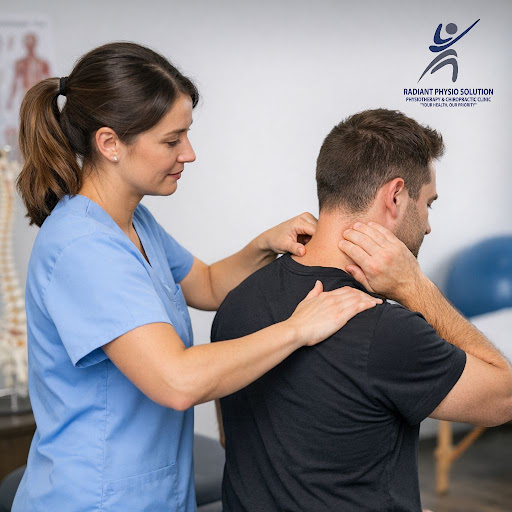 Stiff neck, tight shoulders or pain radiating to your arms? At Radiant Physio Solutions in Pandav…