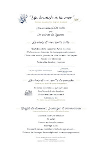 Menu Restaurant Fleur marine Page 1