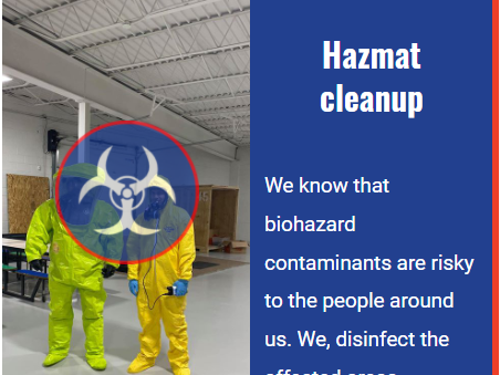 BIOHAZARD CLEAN UP SERVICES