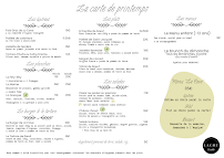 Menu La Cave Cadillac Page 1