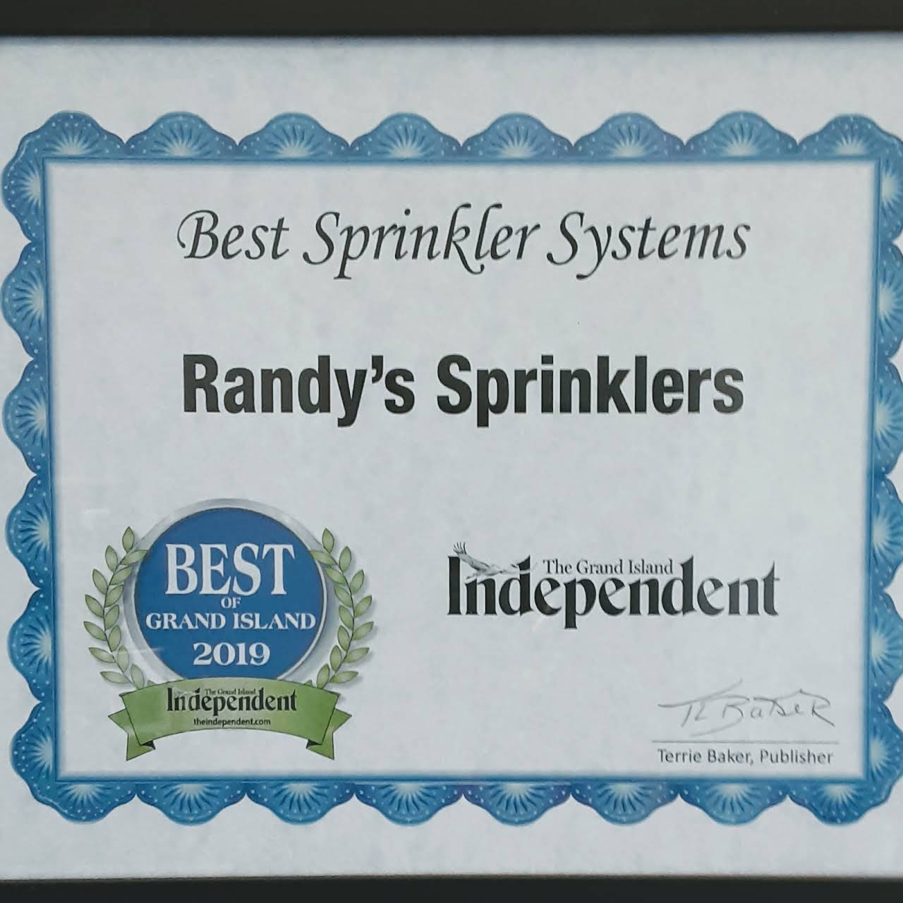 Randy's Sprinkler Systems Lawn Irrigation Equipment Supplier in Grand