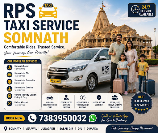 Comfortable Taxi Service in Somnath for Family & Temple Travel post image