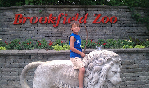 Brookfield Zoo Welcome Sign and Statue - Thumbnail