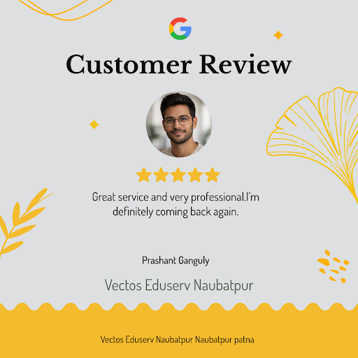 Prashant Ganguly, a satisfied customer from Naubatpur, shares his glowing review of Vectos Eduser… post image