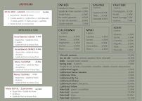 Menu Restaurant Bonheur d'Asie Page 4