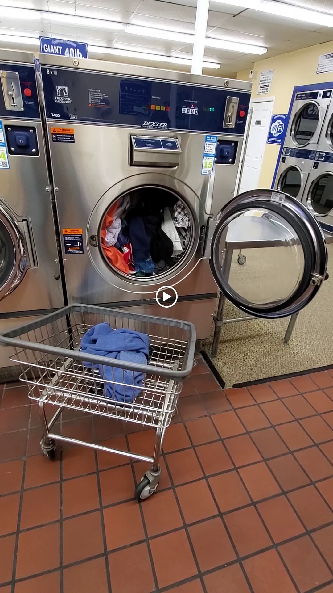 Self-service laundry at Shoreside Laundromat, Revere, MA
