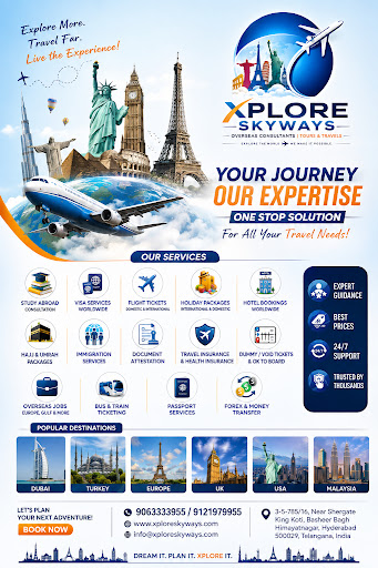 Planning your next trip? Xplore Skyways in Hyderabad offers a complete range of travel services t… post image