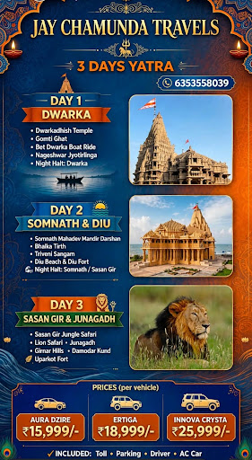 🚩 3 Days Yatra with Jay Chamunda Travels 🚗 post image