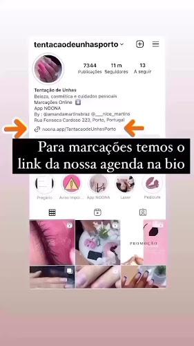 Tentação de unhas Porto - Salão de Beleza