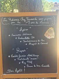 Menu CHEZ FERNANDE Page 1