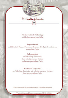 Speisekarte