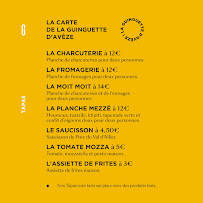 Menu La Guinguette d'Avèze Page 4