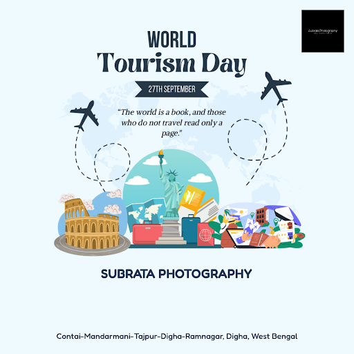 Celebrate Happy World Tourism Day with us! As a renowned photographer in Ramnagar, Digha, Subrata…
