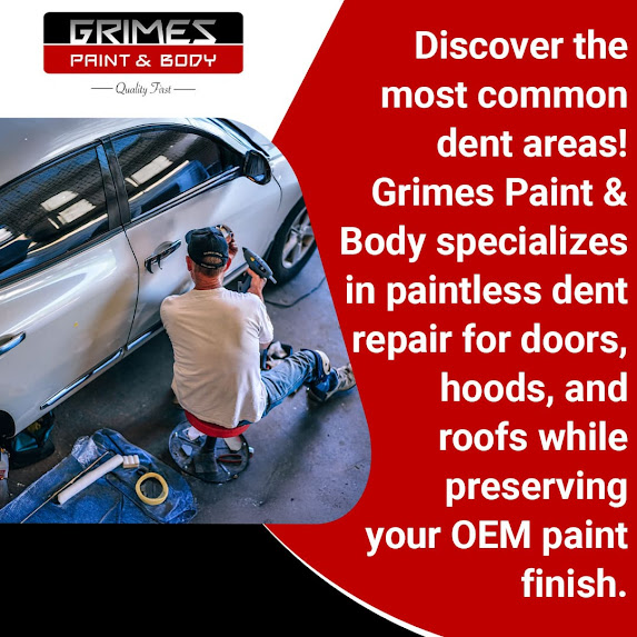 Paintless dent repair for doors, hoods and roofs