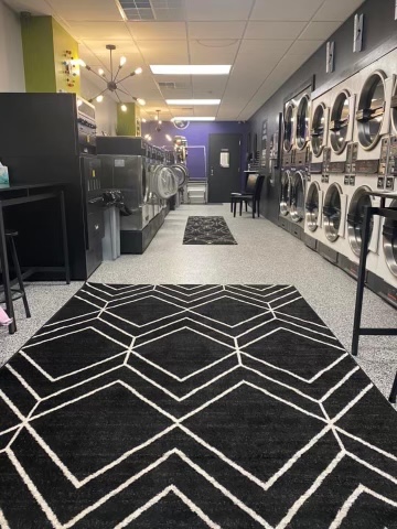 Self-service laundry at Dirty Threads Laundromat, Madison, WI