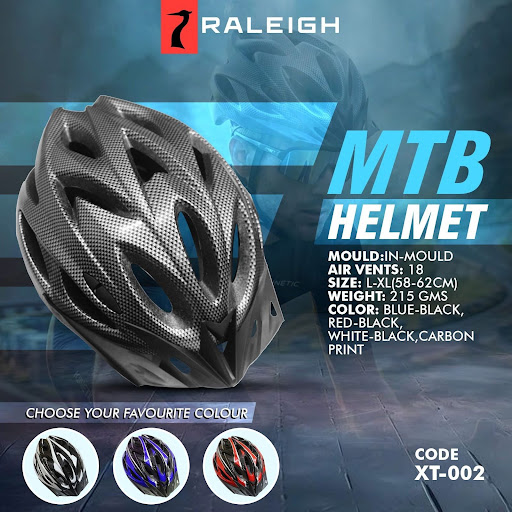 The Raleigh MTB Helmet is built for safety and comfort on every trail.  post image