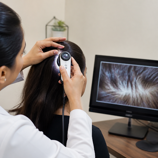 Worried about increasing hair fall, thinning, or dandruff? At Dr. Aayushi Mohan Best dermatologis… post image