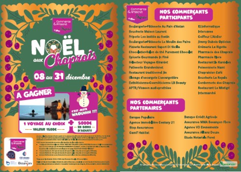Noël arrive aux Chaprais !Du 8 au 31 décembre, le...