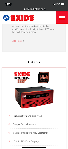 Exide inverter battery shop post image