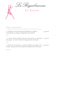 Menu La Roquebrunoise – Restaurant Vue Mer et Château à Roquebrune-Cap-Martin Page 12