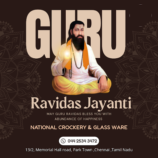 Celebrate Guru Ravidas Jayanti in Chennai with the best cutlery and glassware at National Crocker… post image