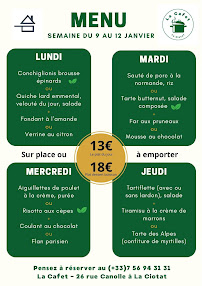 Menu La Cafet - La Ciotat Page 1