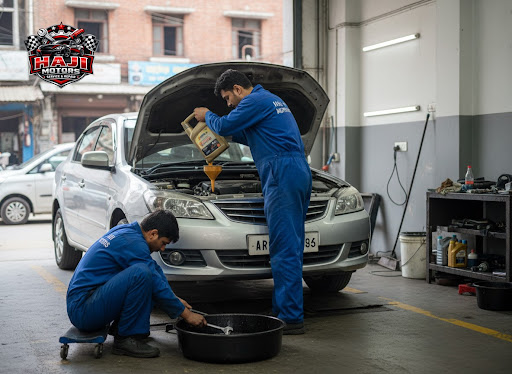 Keep your car running smooth and powerful with a professional engine oil change at Haji Motors in… post image