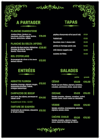 Menu Restaurant Le delta Page 1