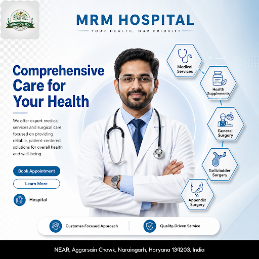 MRM Hospital in Naraingarh offers comprehensive medical services, general surgeries, gallbladder… post image