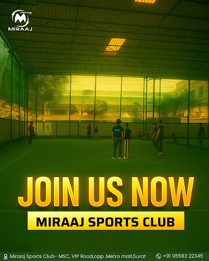 Step into Surat’s most exciting arena where sports meet passion! From cricket to football, Miraaj… post image