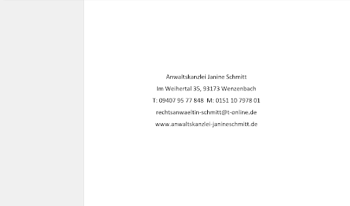 Anwaltskanzlei Janine Schmitt