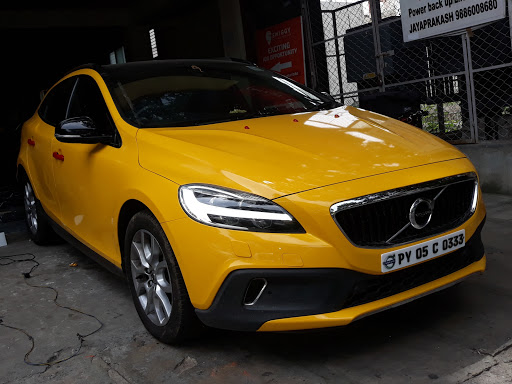 This valvo car wrapped yellow sticker post image