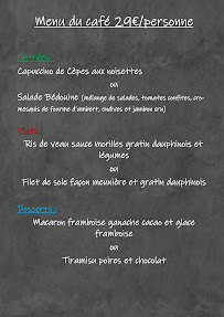 Menu Cafe De La Place Restaurant Page 3