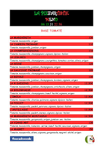 Menu La Pizz'artistik Page 1