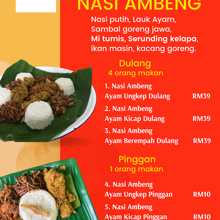 Nasi ambeng d rebung