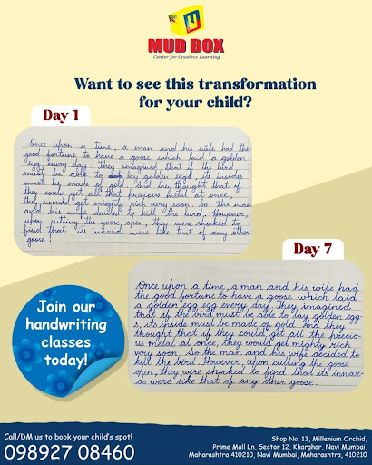 ✍️✨Transform Your Child’s Handwriting at MUD BOX!✨✍️ post image