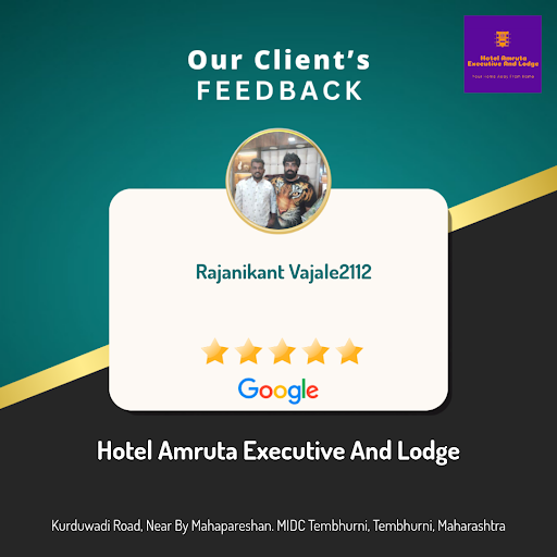 Rajanikant was thrilled with the exceptional service at Hotel Amruta Executive And Lodge in Tembh…