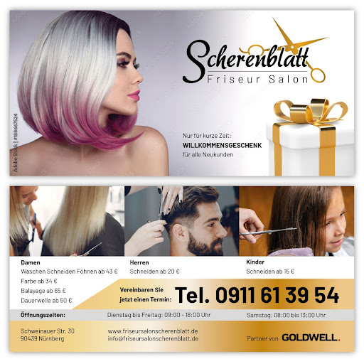 Friseur Salon Scherenblatt - Thumbnail