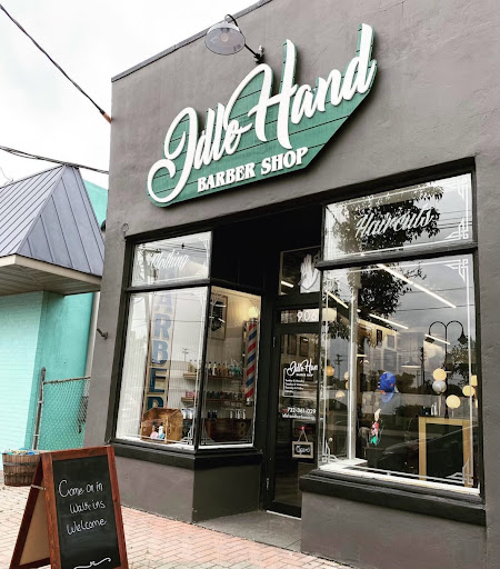 Idle Hand Barber Shop Logo