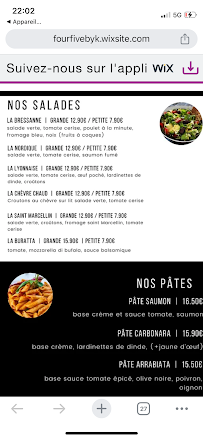 Menu Four Five Page 2