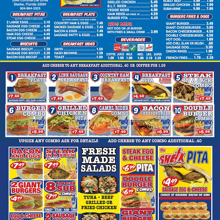The Sheik Fast Food Restaurant in Starke