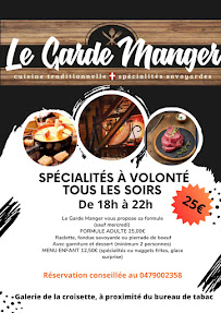 Menu Le garde manger Page 1