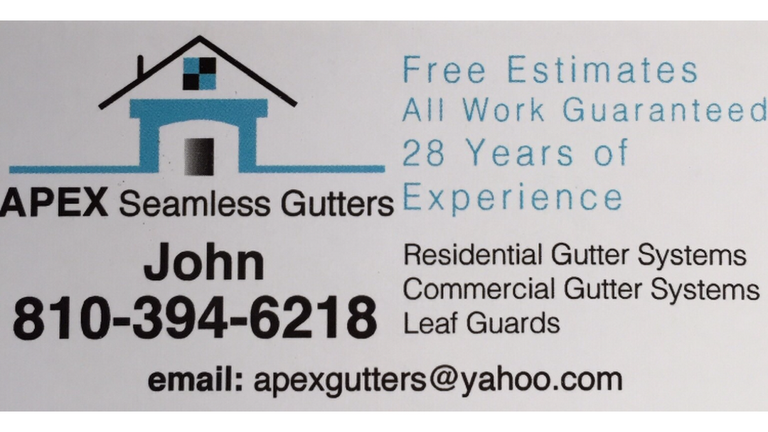 APEX Seamless Gutters - Seamless Gutter & Eavestrough Company in