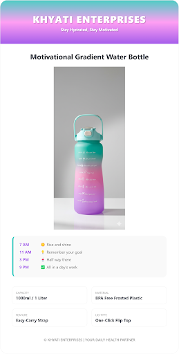 Elevate your hydration game with the ultimate lifestyle accessory of 2026. This 1L Gradient Sippe… post image