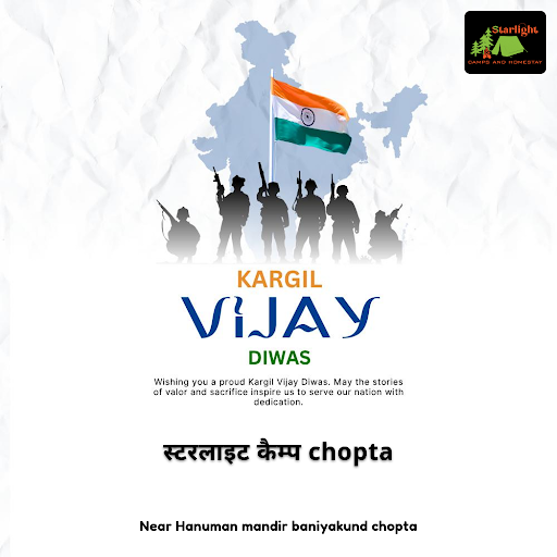 Celebrate Kargil Vijay Diwas with us at स्टरलाइट कैम्प Chopta, where camping near me Makkumath of… post image