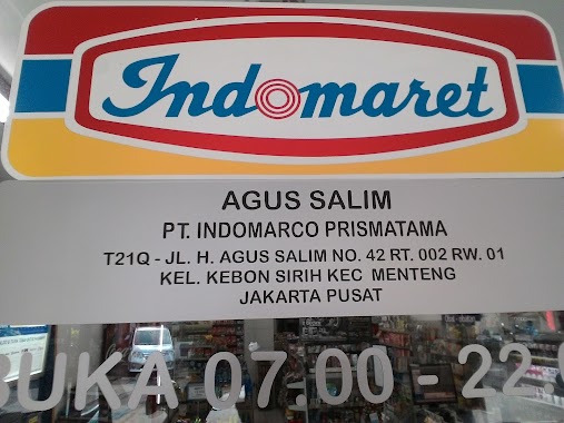 Indomaret Agus Salim 1. T21Q, Author: Nani Husni