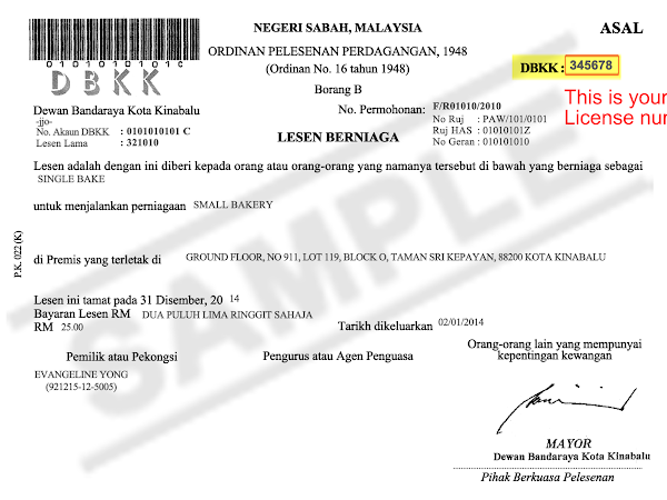 Contoh Surat Pertukaran Trading Lesen Perniagaan Pemilik